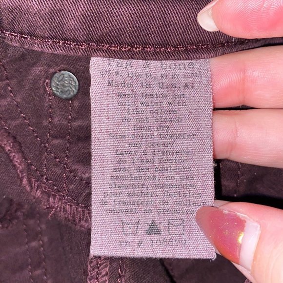 Rag & Bone Burgundy Devi Ankle Zip Skinny Jean Size 25 - Picture 12 of 13